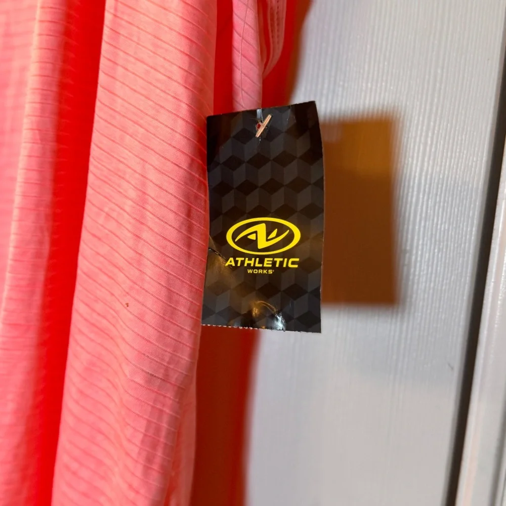 Athletic Works Coral Striped DriWorks Activewear, Racerback Style, NWT - Picture 2 of 5